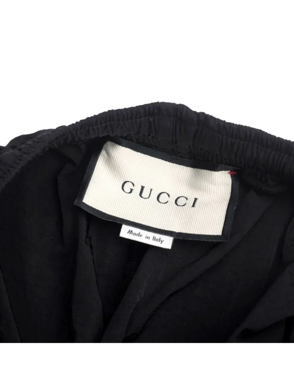 Gucci Oversize Nylon Track Pants S Side Line Web GG Logo Patch